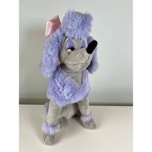 Vintage Disney Oliver & Company Georgette Purple Poodle Plush 15” 1988 Rare